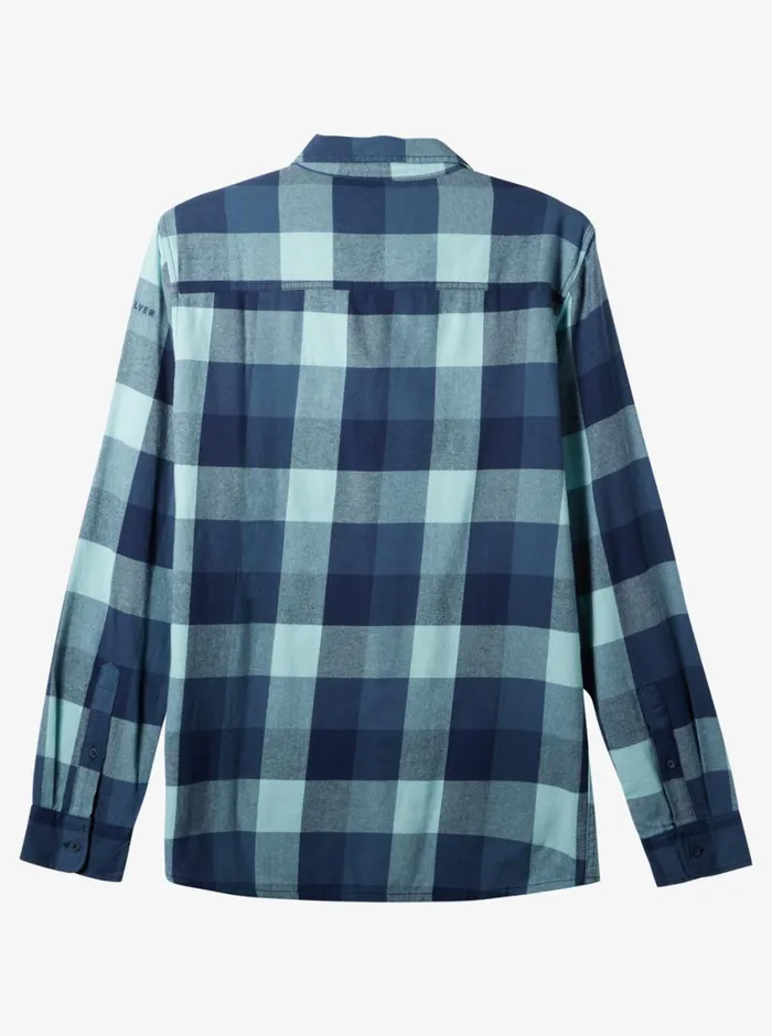 Quiksilver Motherfly Long Sleeve Shirt Pastel Turquoise Motherfly Mens Shirts and Polos