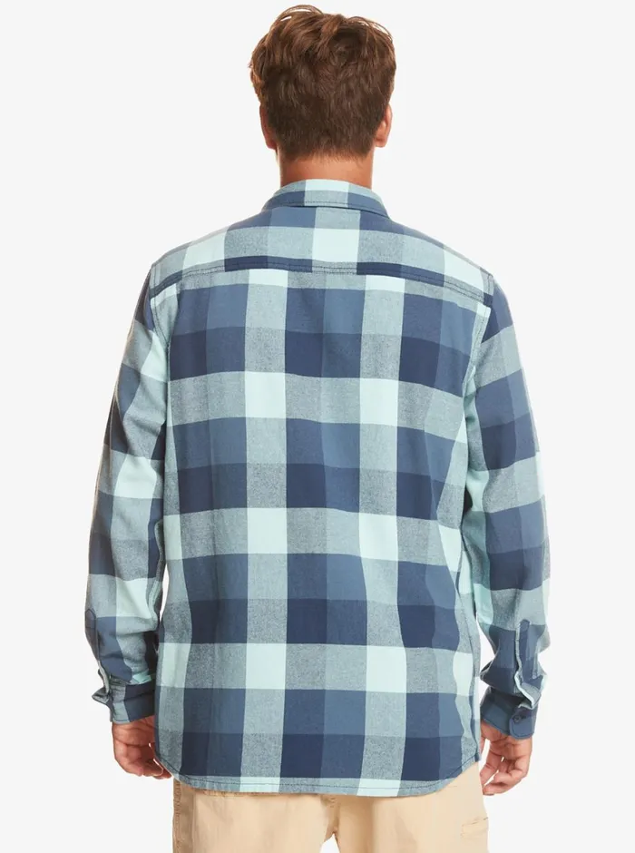 Quiksilver Motherfly Long Sleeve Shirt Pastel Turquoise Motherfly Mens Shirts and Polos