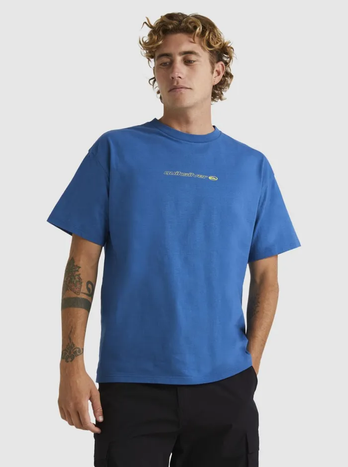 Quiksilver New Instinct Short Sleeve TShirt Dark Blue Mens Tees Quiksilver New Instinct Short Sleeve TShirt Dark Blue Mens Tees