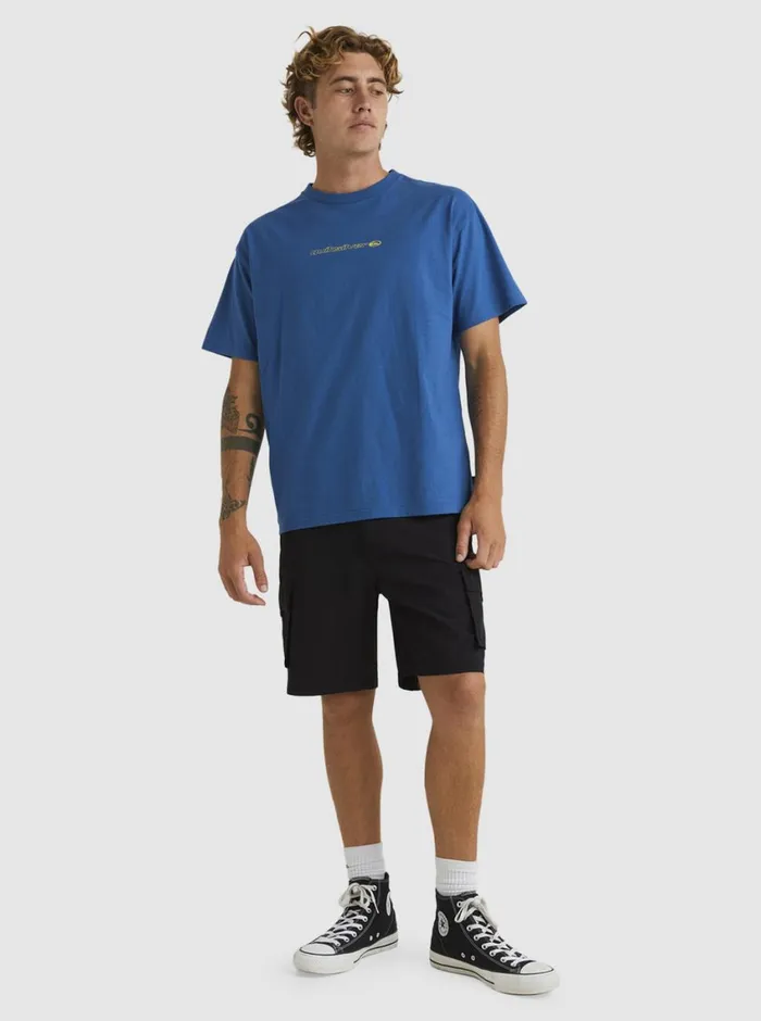 Quiksilver New Instinct Short Sleeve TShirt Dark Blue Mens Tees Quiksilver New Instinct Short Sleeve TShirt Dark Blue Mens Tees