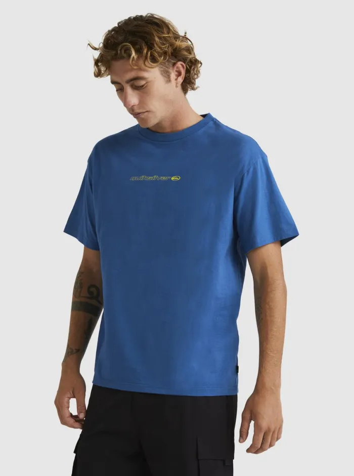 Quiksilver New Instinct Short Sleeve TShirt Dark Blue Mens Tees Quiksilver New Instinct Short Sleeve TShirt Dark Blue Mens Tees