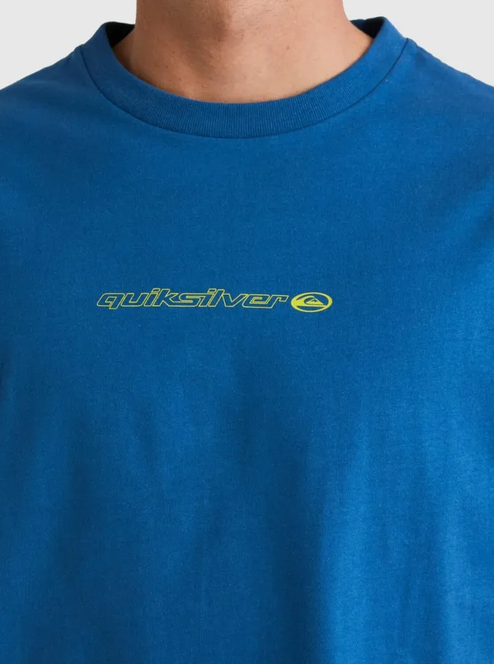 Quiksilver New Instinct Short Sleeve TShirt Dark Blue Mens Tees Quiksilver New Instinct Short Sleeve TShirt Dark Blue Mens Tees