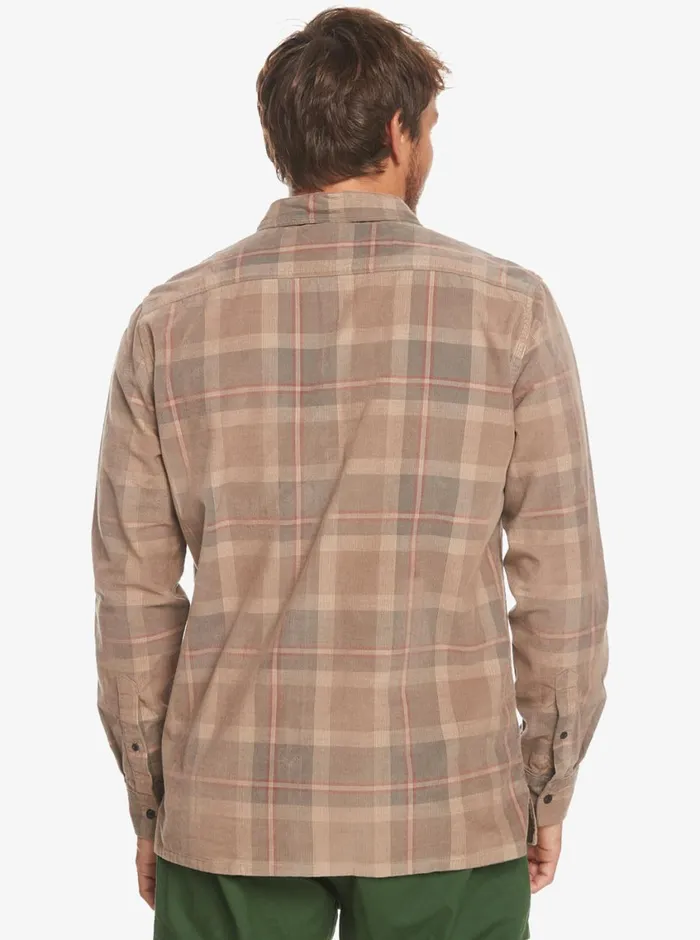 Quiksilver Oakenhead Long Sleeve Shirt Fossil Oakenhead Mens Shirts and Polos