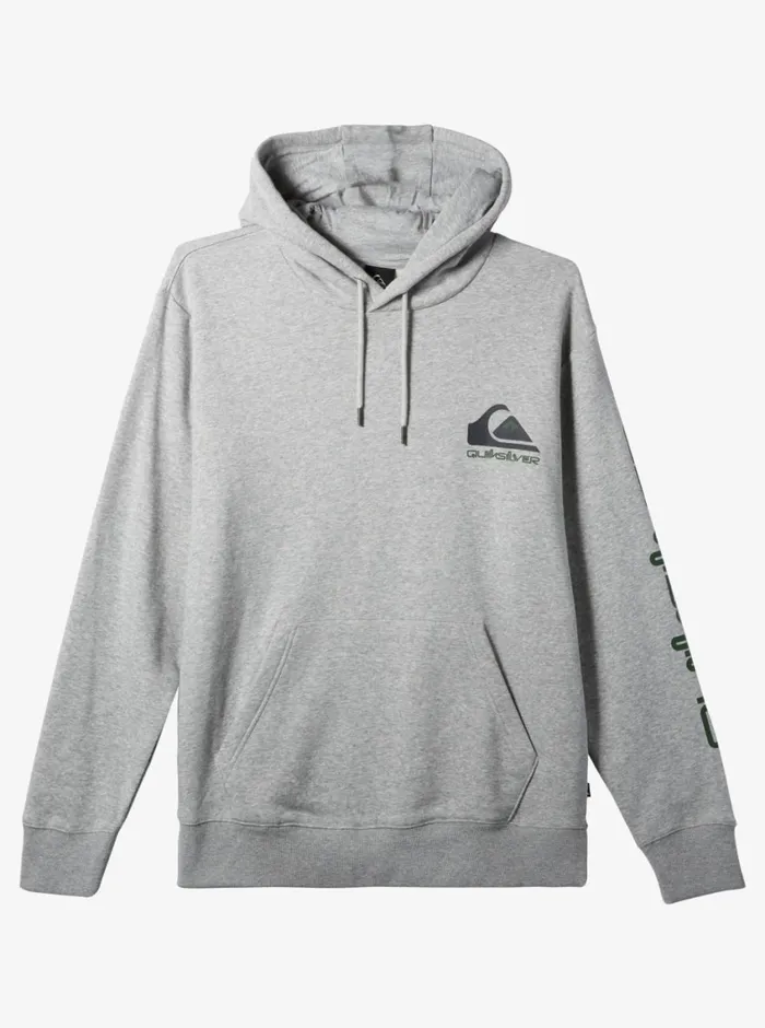 Quiksilver Omni Logo Hoodie Athletic Heather Mens Sweatshirts and Hoodies