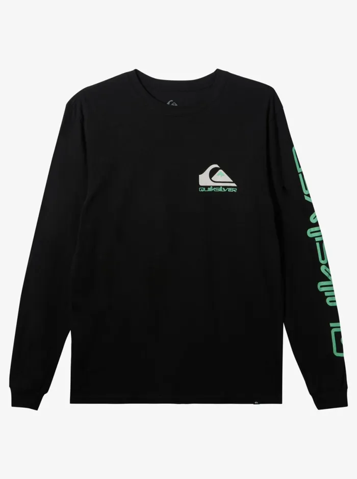 Quiksilver Omni Logo Long Sleeve TShirt Black Mens Tees