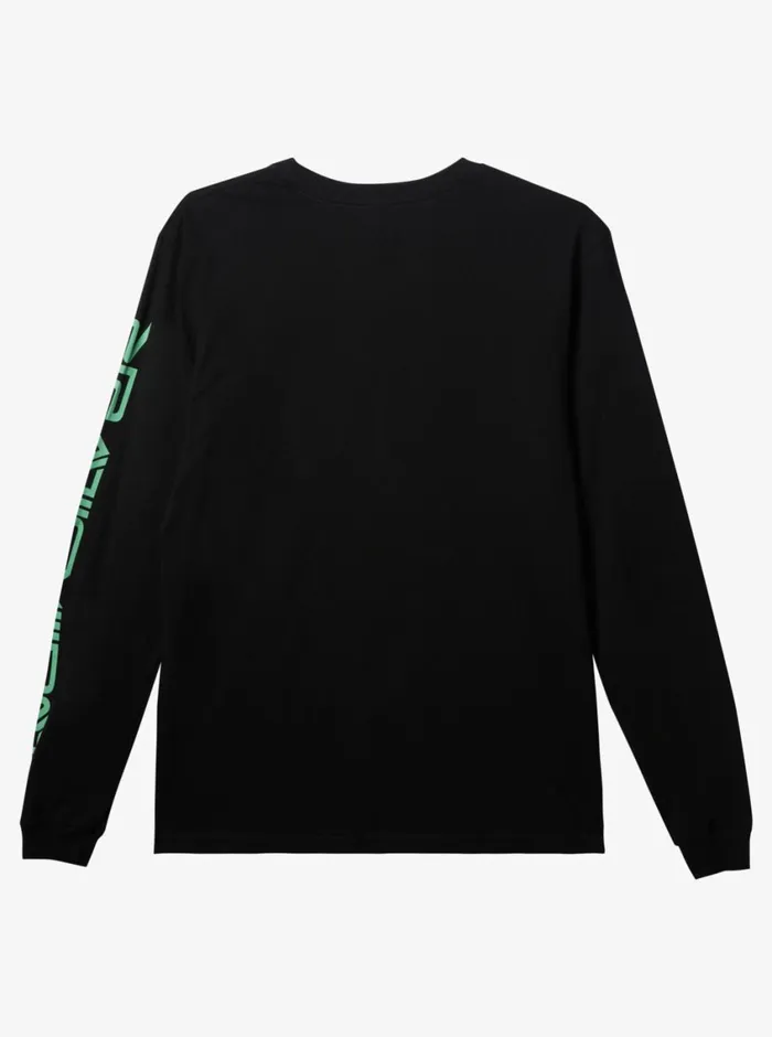 Quiksilver Omni Logo Long Sleeve TShirt Black Mens Tees Quiksilver Omni Logo Long Sleeve TShirt Black Mens Tees