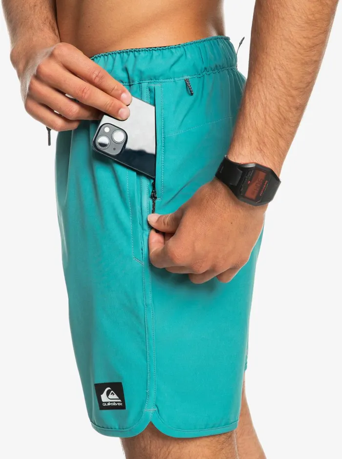 Quiksilver Omni Scallop 17034 Amphibian Boardshorts Brittany Blue Mens Shorts and Amphibians Quiksilver Omni Scallop 17034 Amphibian Boardshorts Brittany Blue Mens Shorts and Amphibians