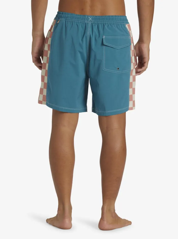 Quiksilver Original Arch Volley 17034 Elastic Waist Shorts Colonial Blue Mens Elastic Waist Quiksilver Original Arch Volley 17034 Elastic Waist Shorts Colonial Blue Mens Elastic Waist
