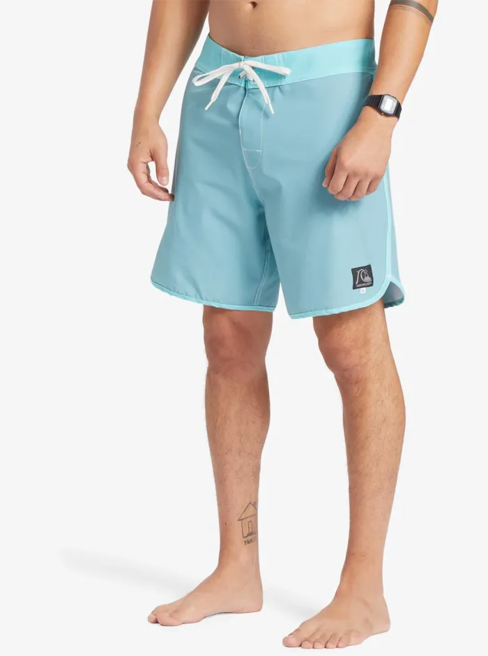Quiksilver Original Scallop 18034 Boardshorts Reef Waters Mens Shorts and Amphibians
