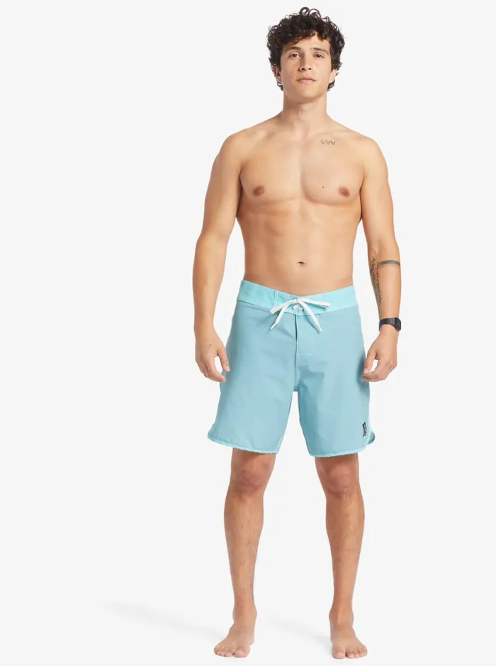 Quiksilver Original Scallop 18034 Boardshorts Reef Waters Mens Shorts and Amphibians