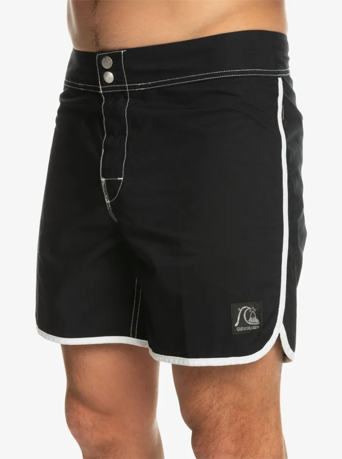 Quiksilver Original Scallop Snap 16034 Boardshorts Black Mens Boardshorts Quiksilver Original Scallop Snap 16034 Boardshorts Black Mens Boardshorts
