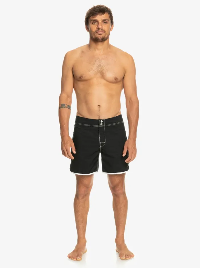 Quiksilver Original Scallop Snap 16034 Boardshorts Black Mens Boardshorts Quiksilver Original Scallop Snap 16034 Boardshorts Black Mens Boardshorts