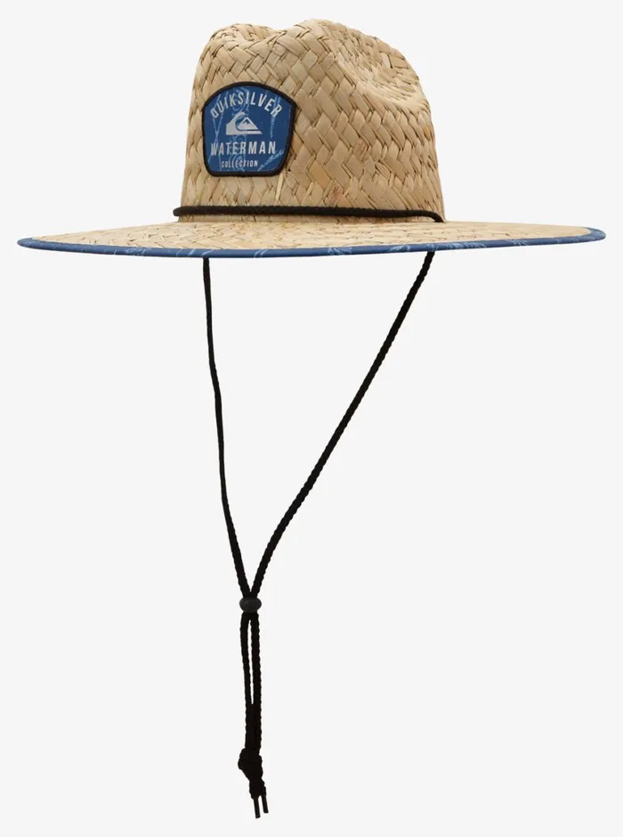 Quiksilver Outsider Straw Lifeguard Hat Reef Point Ensign Blue Mens Hats Quiksilver Outsider Straw Lifeguard Hat Reef Point Ensign Blue Mens Hats