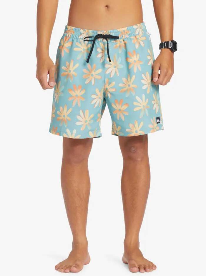 Quiksilver ReMix 17034 Volleys Cameo Blue Mens Boardshorts Quiksilver ReMix 17034 Volleys Cameo Blue Mens Boardshorts