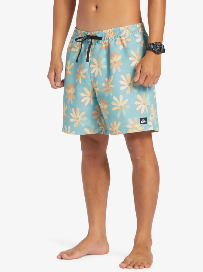 Quiksilver ReMix 17034 Volleys Cameo Blue Mens Boardshorts Quiksilver ReMix 17034 Volleys Cameo Blue Mens Boardshorts