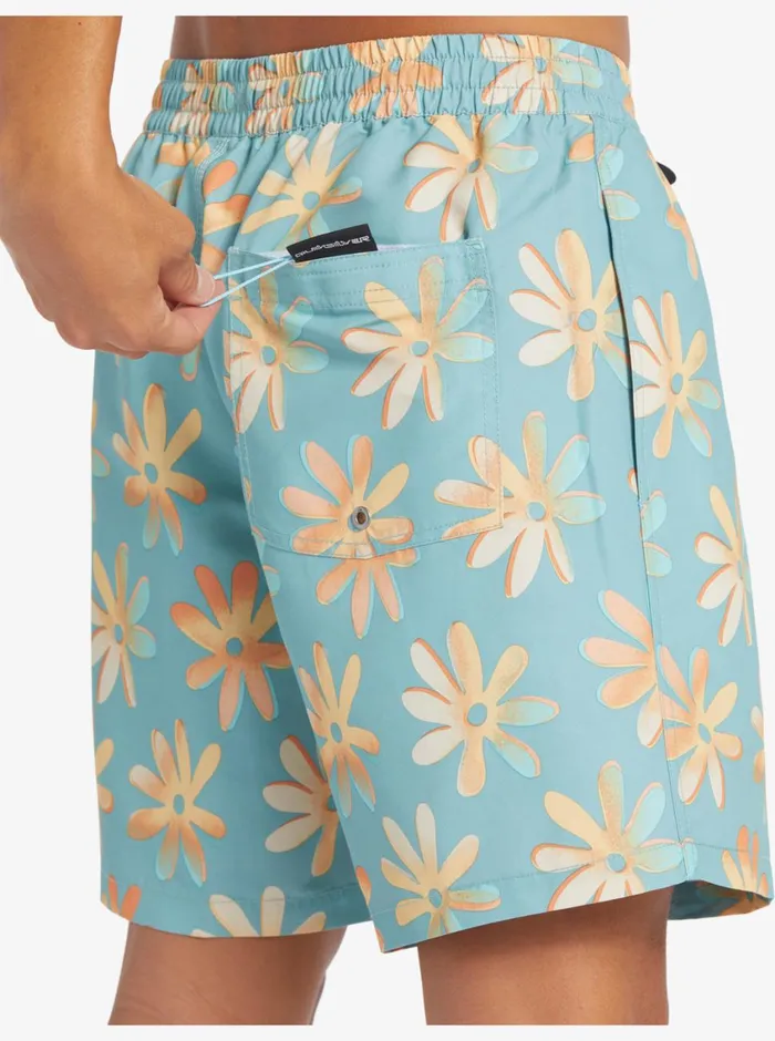 Quiksilver ReMix 17034 Volleys Cameo Blue Mens Boardshorts Quiksilver ReMix 17034 Volleys Cameo Blue Mens Boardshorts