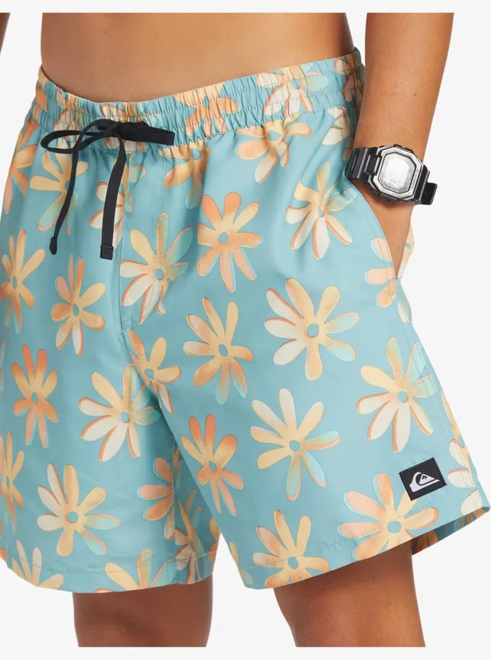 Quiksilver ReMix 17034 Volleys Cameo Blue Mens Boardshorts Quiksilver ReMix 17034 Volleys Cameo Blue Mens Boardshorts