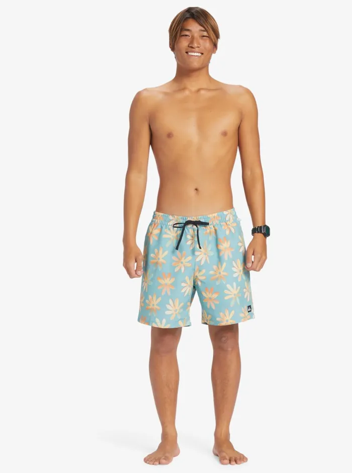 Quiksilver ReMix 17034 Volleys Cameo Blue Mens Boardshorts Quiksilver ReMix 17034 Volleys Cameo Blue Mens Boardshorts