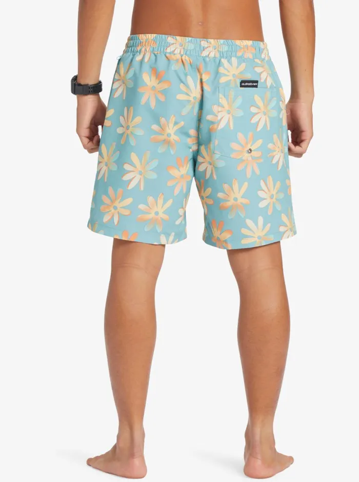 Quiksilver ReMix 17034 Volleys Cameo Blue Mens Boardshorts Quiksilver ReMix 17034 Volleys Cameo Blue Mens Boardshorts