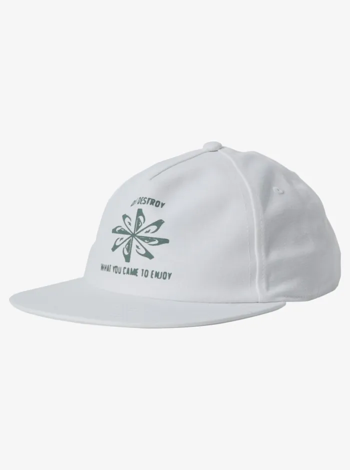 Quiksilver Rethought Baseball Hat Snow White Mens Hats
