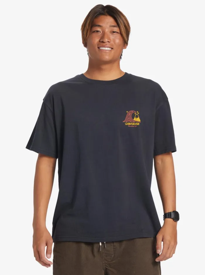 Quiksilver Roadways TShirt Tarmac Mens Tees Quiksilver Roadways TShirt Tarmac Mens Tees