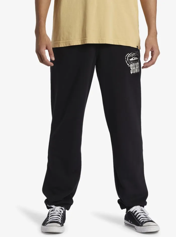 Quiksilver Smash and Grab Fleece Pant Sweatpants Black Mens Pants Quiksilver Smash and Grab Fleece Pant Sweatpants Black Mens Pants
