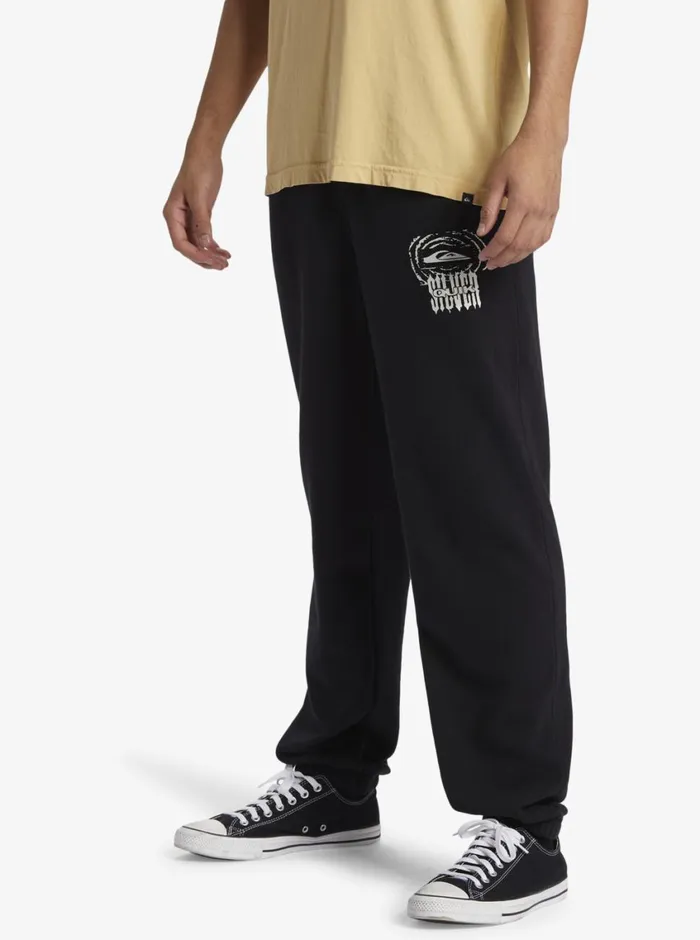 Quiksilver Smash and Grab Fleece Pant Sweatpants Black Mens Pants Quiksilver Smash and Grab Fleece Pant Sweatpants Black Mens Pants