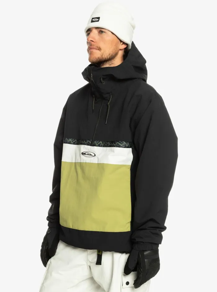 Quiksilver Steeze Technical Snow Jacket True Black Mens Snow Jackets Quiksilver Steeze Technical Snow Jacket True Black Mens Snow Jackets