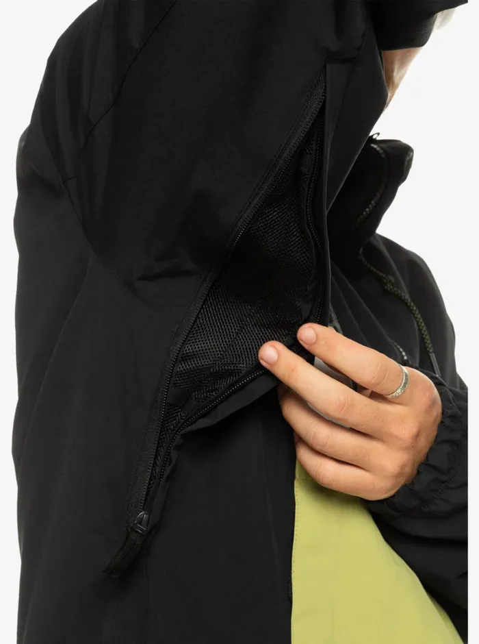 Quiksilver Steeze Technical Snow Jacket True Black Mens Snow Jackets Quiksilver Steeze Technical Snow Jacket True Black Mens Snow Jackets
