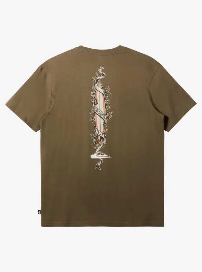 Quiksilver Step Up TShirt Grape Leaf Mens Tees Quiksilver Step Up TShirt Grape Leaf Mens Tees