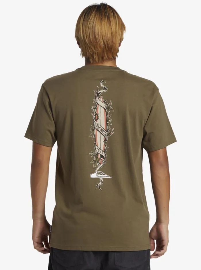 Quiksilver Step Up TShirt Grape Leaf Mens Tees Quiksilver Step Up TShirt Grape Leaf Mens Tees