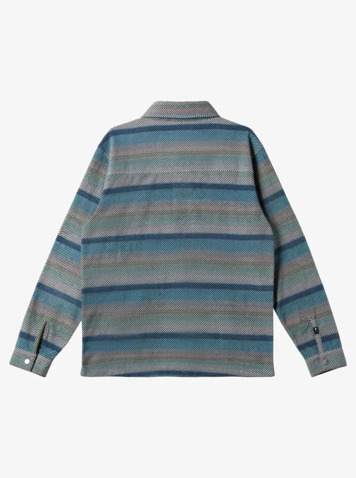 Quiksilver Surf Days Long Sleeve Fleece Shirt Reef Waters Surf Days Mens Shirts and Polos