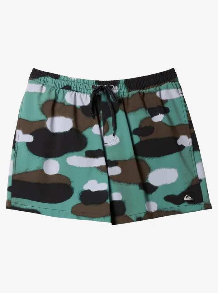 Quiksilver Surfsilk Mix Volley 17034 Elastic Waist Shorts Camo Mens Elastic Waist Quiksilver Surfsilk Mix Volley 17034 Elastic Waist Shorts Camo Mens Elastic Waist
