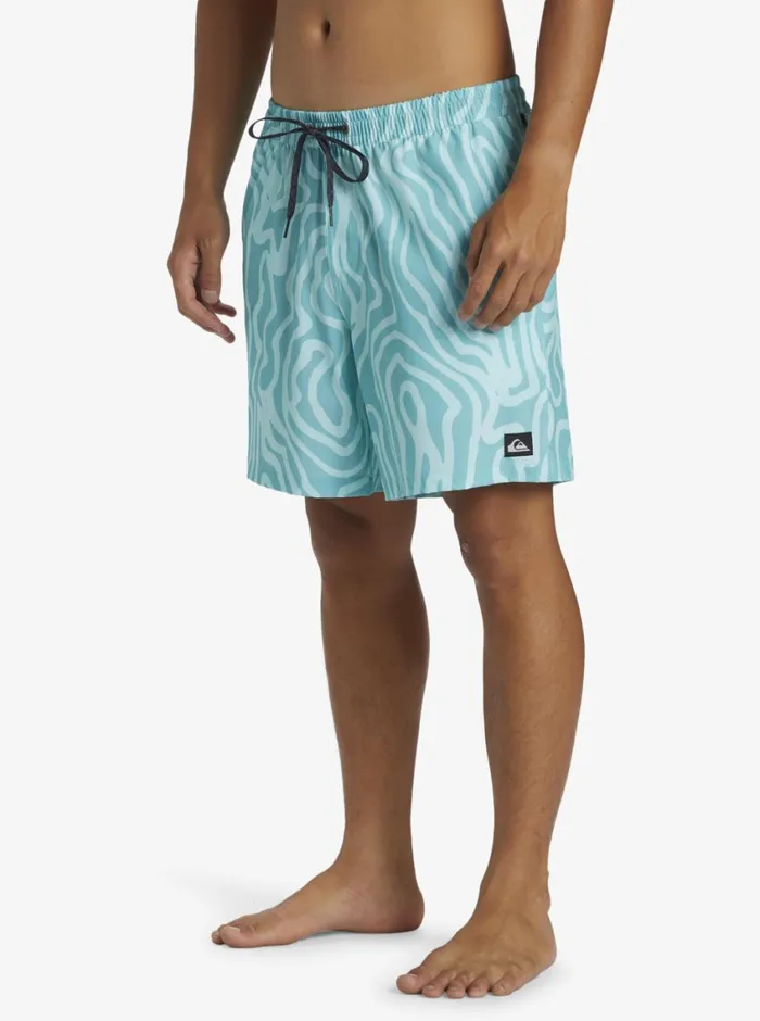 Quiksilver Surfsilk Mix Volley 17034 Elastic Waist Shorts Marine Blue Mens Elastic Waist Quiksilver Surfsilk Mix Volley 17034 Elastic Waist Shorts Marine Blue Mens Elastic Waist