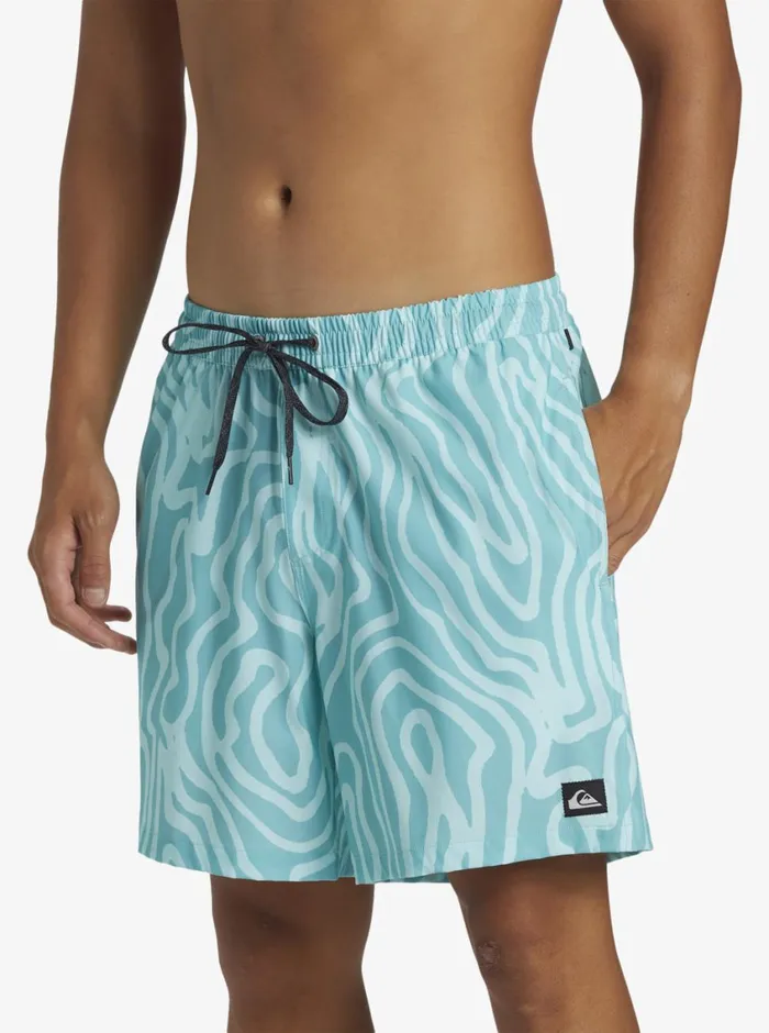 Quiksilver Surfsilk Mix Volley 17034 Elastic Waist Shorts Marine Blue Mens Elastic Waist Quiksilver Surfsilk Mix Volley 17034 Elastic Waist Shorts Marine Blue Mens Elastic Waist