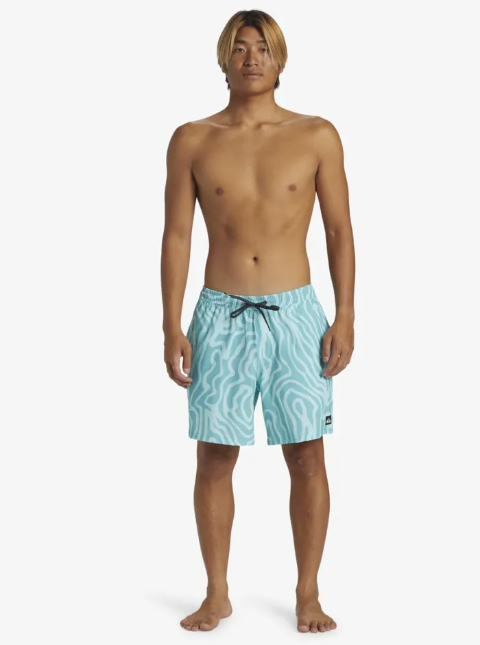 Quiksilver Surfsilk Mix Volley 17034 Elastic Waist Shorts Marine Blue Mens Elastic Waist Quiksilver Surfsilk Mix Volley 17034 Elastic Waist Shorts Marine Blue Mens Elastic Waist