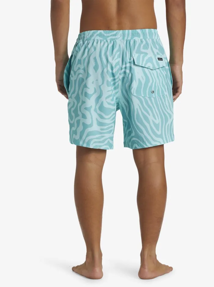 Quiksilver Surfsilk Mix Volley 17034 Elastic Waist Shorts Marine Blue Mens Elastic Waist Quiksilver Surfsilk Mix Volley 17034 Elastic Waist Shorts Marine Blue Mens Elastic Waist