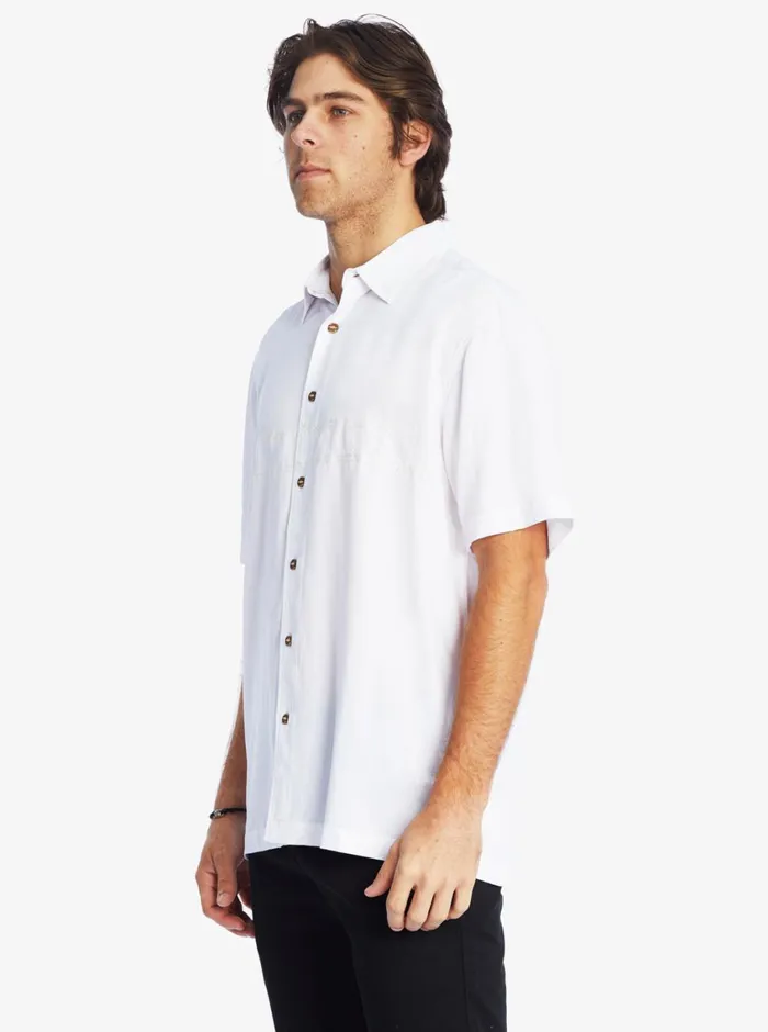 Quiksilver Tahiti Palms Premium AntiWrinkle Shirt White MensWaterman Shirts and Polos Quiksilver Tahiti Palms Premium AntiWrinkle Shirt White MensWaterman Shirts and Polos