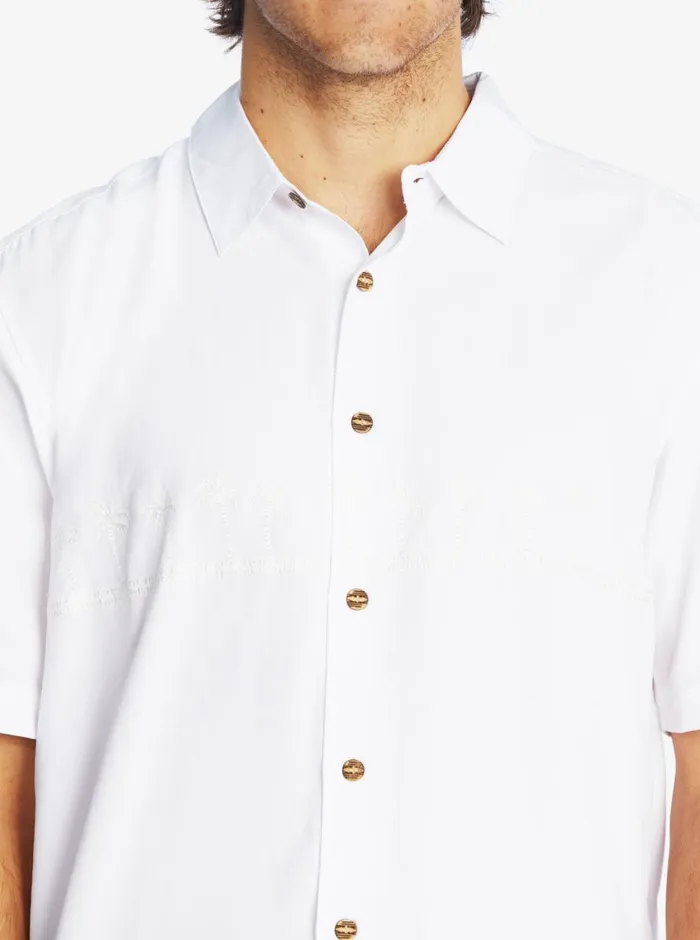 Quiksilver Tahiti Palms Premium AntiWrinkle Shirt White MensWaterman Shirts and Polos Quiksilver Tahiti Palms Premium AntiWrinkle Shirt White MensWaterman Shirts and Polos