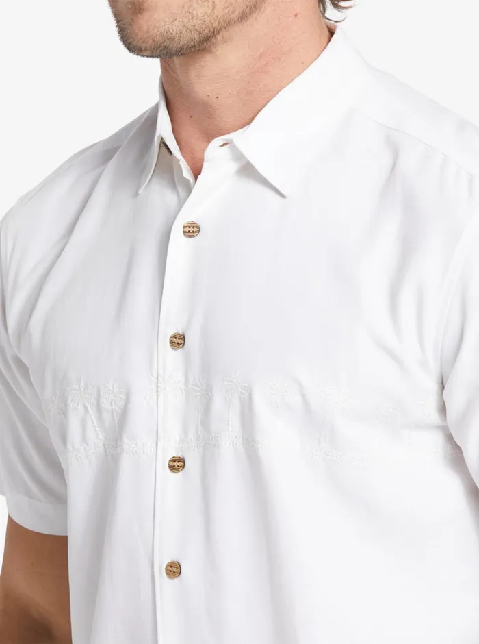 Quiksilver Tahiti Palms Premium AntiWrinkle Shirt White MensWaterman Shirts and Polos Quiksilver Tahiti Palms Premium AntiWrinkle Shirt White MensWaterman Shirts and Polos