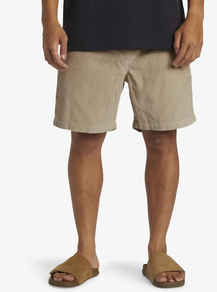 Quiksilver Taxer Corduroy Shorts Plaza Taupe Mens Shorts and Amphibians Quiksilver Taxer Corduroy Shorts Plaza Taupe Mens Shorts and Amphibians