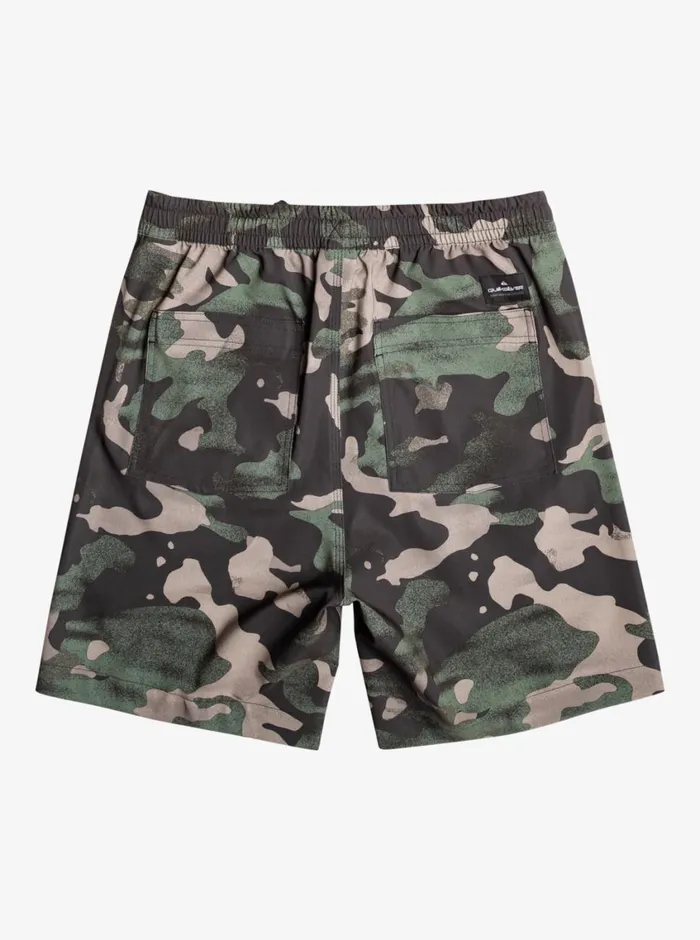 Quiksilver Taxer Print 18034 Amphibian Boardshorts Tarmac Mens Shorts and Amphibians