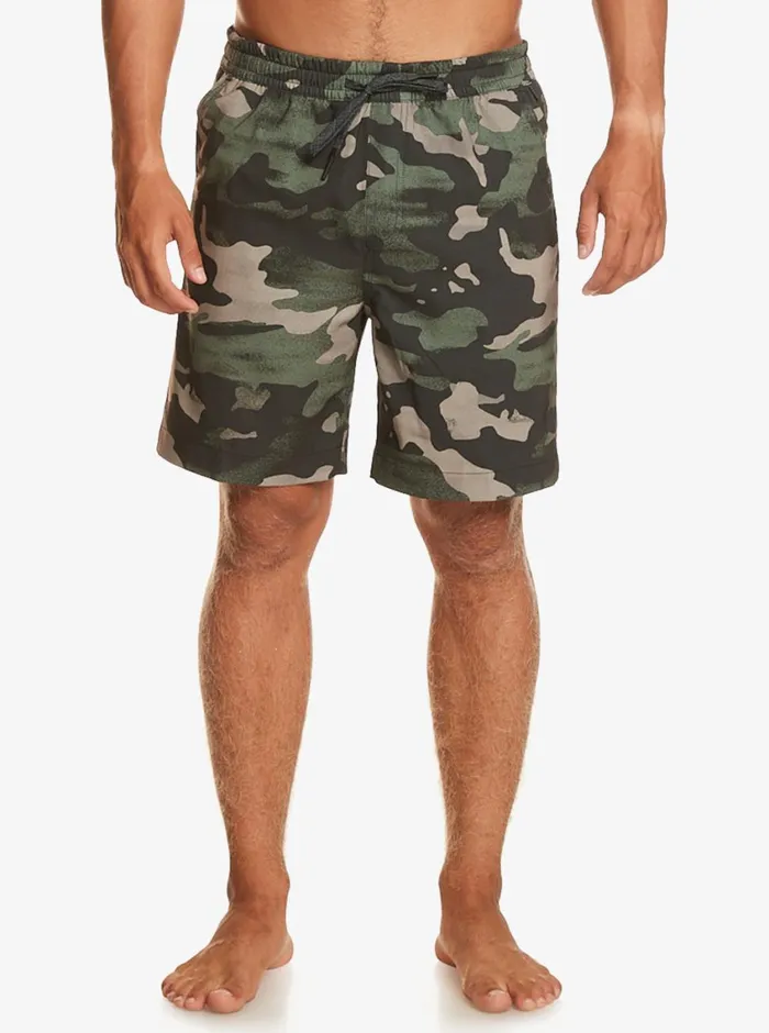 Quiksilver Taxer Print 18034 Amphibian Boardshorts Tarmac Mens Shorts and Amphibians