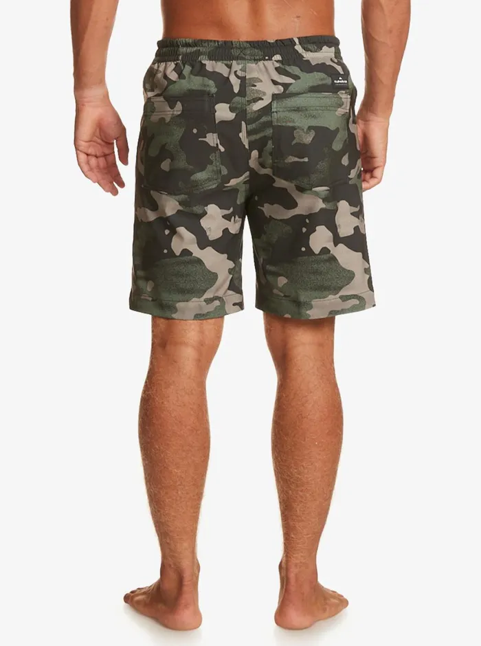 Quiksilver Taxer Print 18034 Amphibian Boardshorts Tarmac Mens Shorts and Amphibians