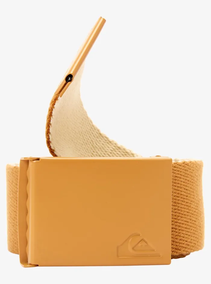 Quiksilver The Jam Webbing Belt Bone Brown Mens Belts