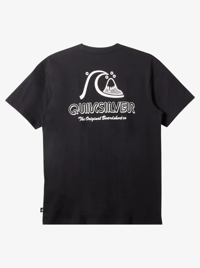 Quiksilver The Original Boardshort TShirt Black Mens Tees Quiksilver The Original Boardshort TShirt Black Mens Tees
