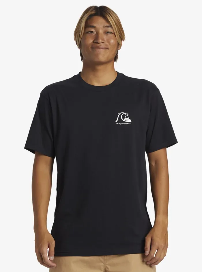 Quiksilver The Original Boardshort TShirt Black Mens Tees Quiksilver The Original Boardshort TShirt Black Mens Tees