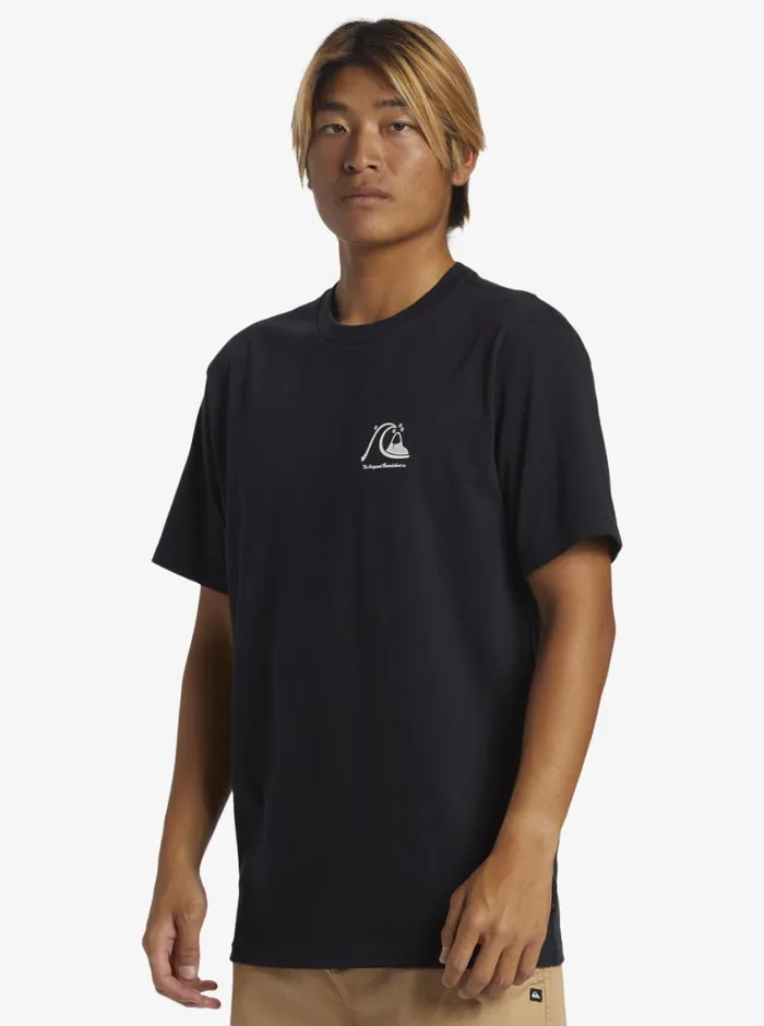 Quiksilver The Original Boardshort TShirt Black Mens Tees Quiksilver The Original Boardshort TShirt Black Mens Tees