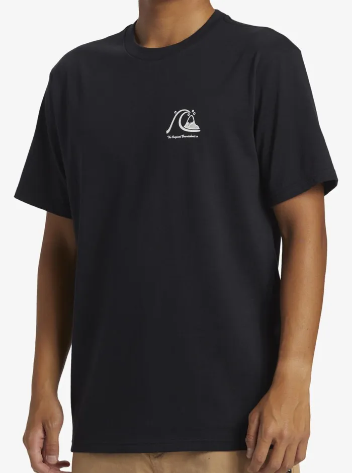 Quiksilver The Original Boardshort TShirt Black Mens Tees Quiksilver The Original Boardshort TShirt Black Mens Tees