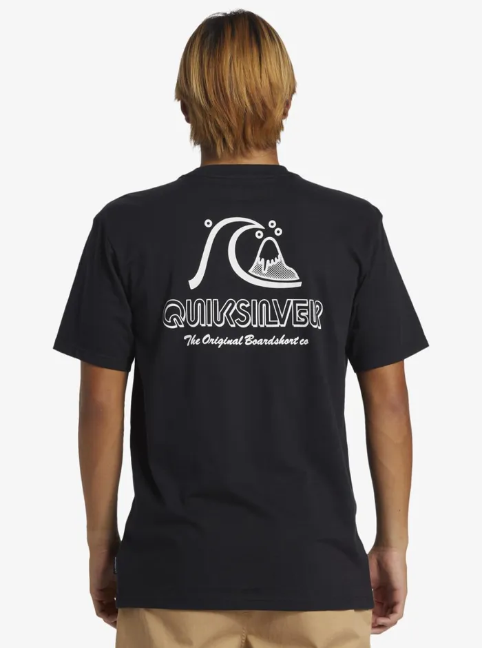 Quiksilver The Original Boardshort TShirt Black Mens Tees Quiksilver The Original Boardshort TShirt Black Mens Tees
